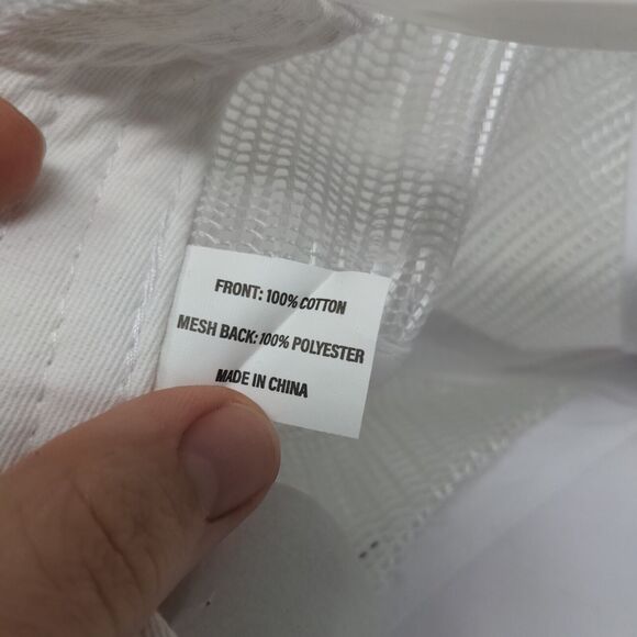 The Plymouth South Beach Snapback Trucker Hat White One Size Mesh Back - Picture 8 of 8